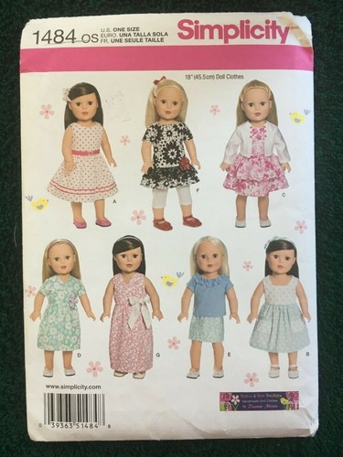 Simplicity Doll Patterns ~ All Patterns are Size 18 * ~ * ~ * ~ * ~ Listing 1478 - Picture 58 of 113