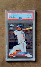 2018 OZZIE ALBIES Topps Chrome PSA 10 Rookie RC #HMT27 Atlanta Braves 