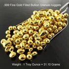 Gold 1 Oz 999.9 Solid Filled Bullion Grade Granules Recovery Scrap 31.10 grams