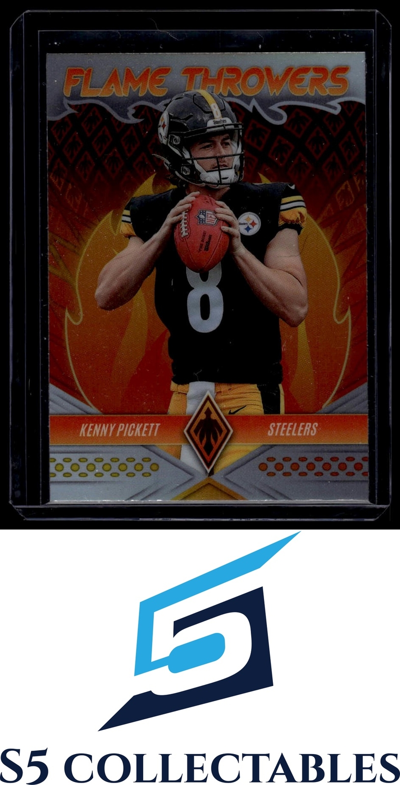 2022 Panini Phoenix #FT-27 Kenny Pickett Flame Throwers Silver Prizm 1034