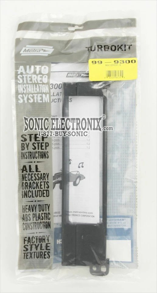 Kit de instalación Metra 99-9300 Single DIN para vehículos BMW Serie 3 1997-2005 Foto 2 de 2