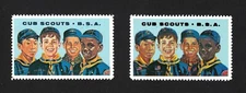 Reprint and Original Stamp of Cub Scout BSA Poster Stamp - Both Are Included