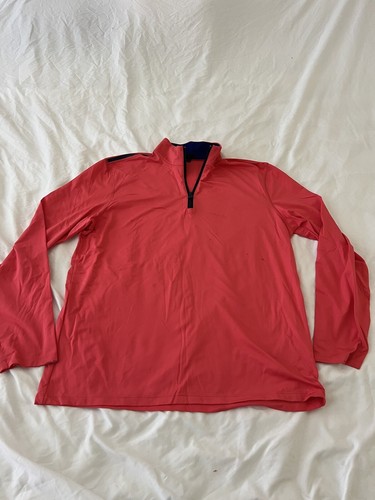 Greyson Herren 1/4 Zip Pullover Gr. Medium Stretch Golf Performance Pink 115 - Bild 1 von 12