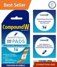 Comfort-Infused Maximum Strength Wart Remover Pads - 14 Count Waterproof Care