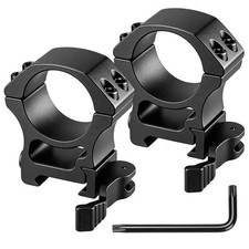 2Pcs Precision Medium Profile QD 1''/ 30mm Scope Rings Mount 20mm Picatinny Rail