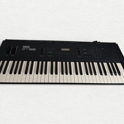 Yamaha SY55 Keyboard Synthesizer Music Synth Sequencer 61-Keys