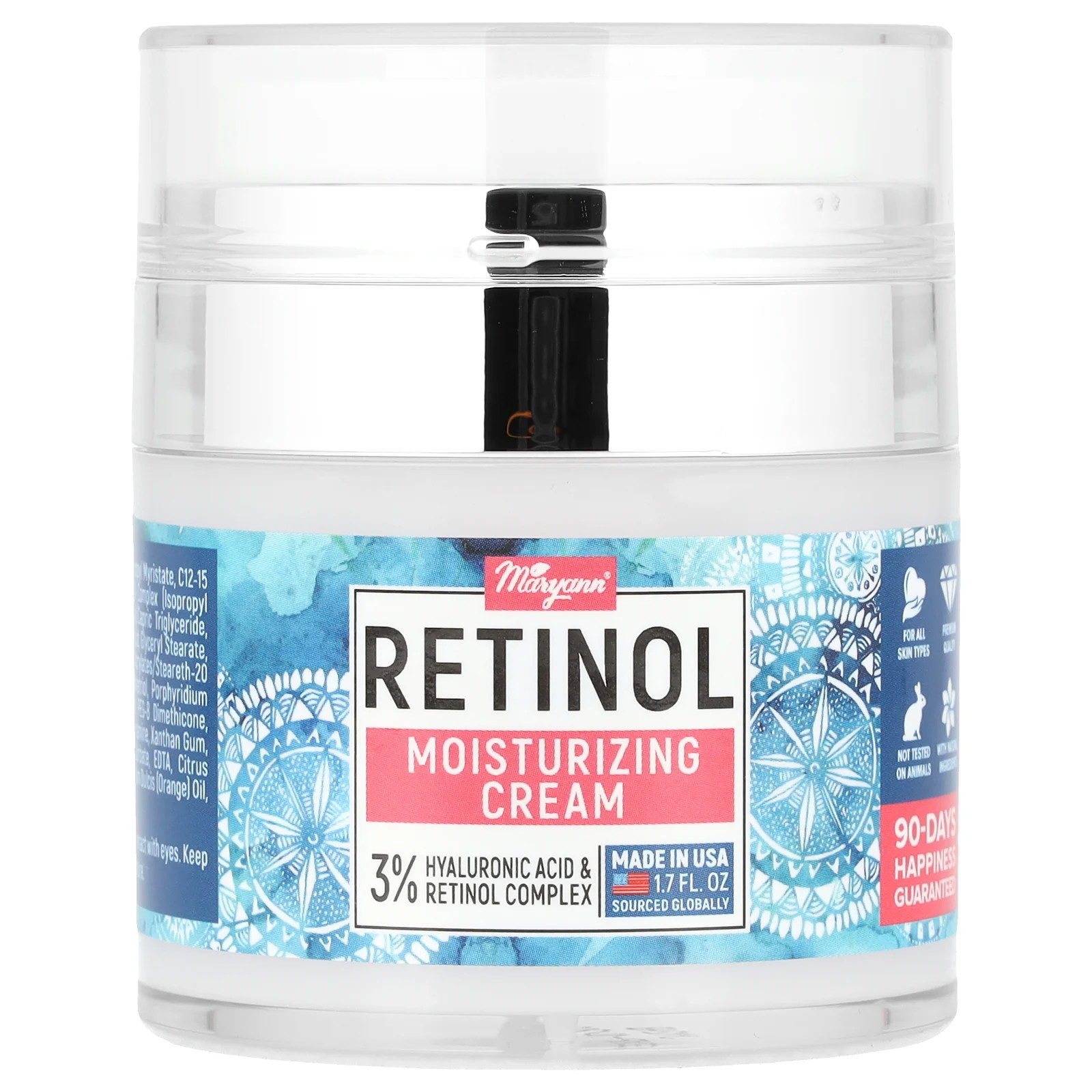 Ретинол, увлажняющий крем, 1,7 ж. унц. (50 мл)