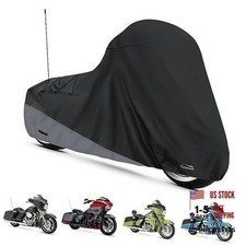 Motorcycle Cover for Touring Models Outdoor All Weather Protection Side Box