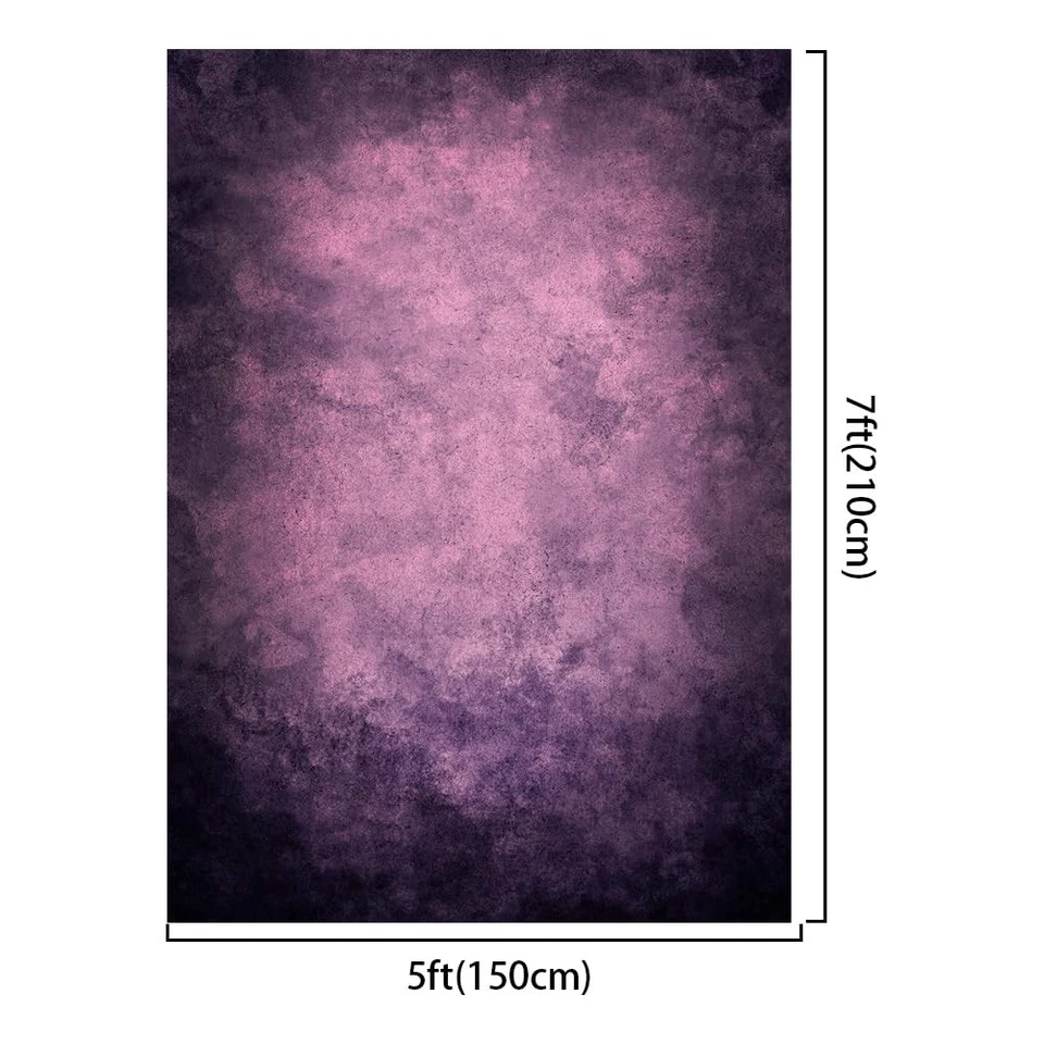 5x7ft Abstract Purple Portrait Backdrop Solid Color Portrait Headshots Abstra... - Image 2 of 4