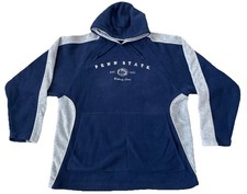 Penn State Nittany Lions VTG Pro Edge Navy Gray Fleece Hooded Sweatshirt Mens XL
