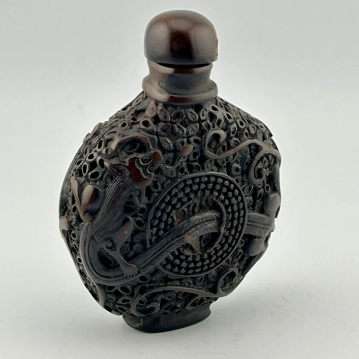 棕色1900-1940 年中国鼻烟壶| eBay