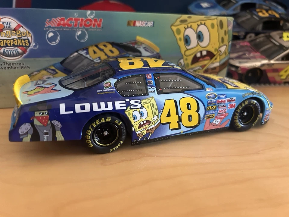 2004 Jimmie Johnson SpongeBob Movie 1/24 RCCA club Edition - Image 3 of 4