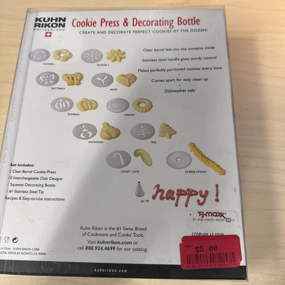 Kuhn Rikon SUIZA - VER THUR Prensa de Galletas Galletas de Navidad! Foto 4 de 4