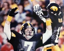 ROB HOUGHTLIN SIGNED 8x10 PHOTO IOWA HAWKEYES FOOTBALL AUTOGRAPH COA
