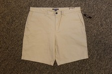 75 Michael Kors Men's Flat Front Stretch 9" Shorts - Size 38 - Khaki - New