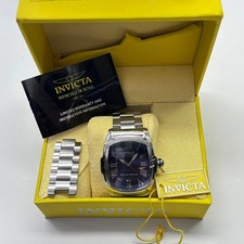 Invicta Lupah Special Edition Model 21391 Stainless Steel Watch Blue Roman Dial