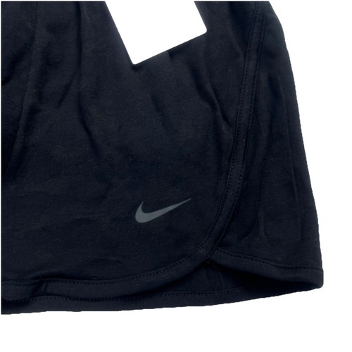 Nike Kids Dri-FIT Mid-Rise Training Shorts 2” Terry Girls Size S Black NWT - Picture 8 of 11