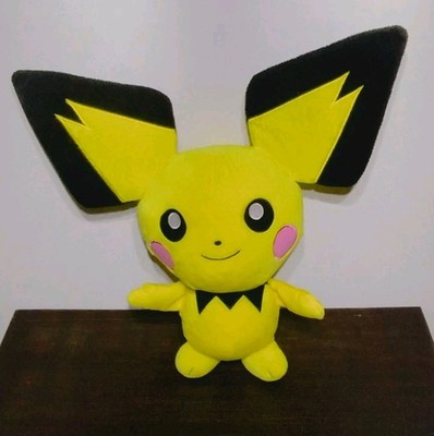 Build a Bear BAB Pokemon Pichu Electric 18'' Plush 2019 Baby Pikachu Evolution
