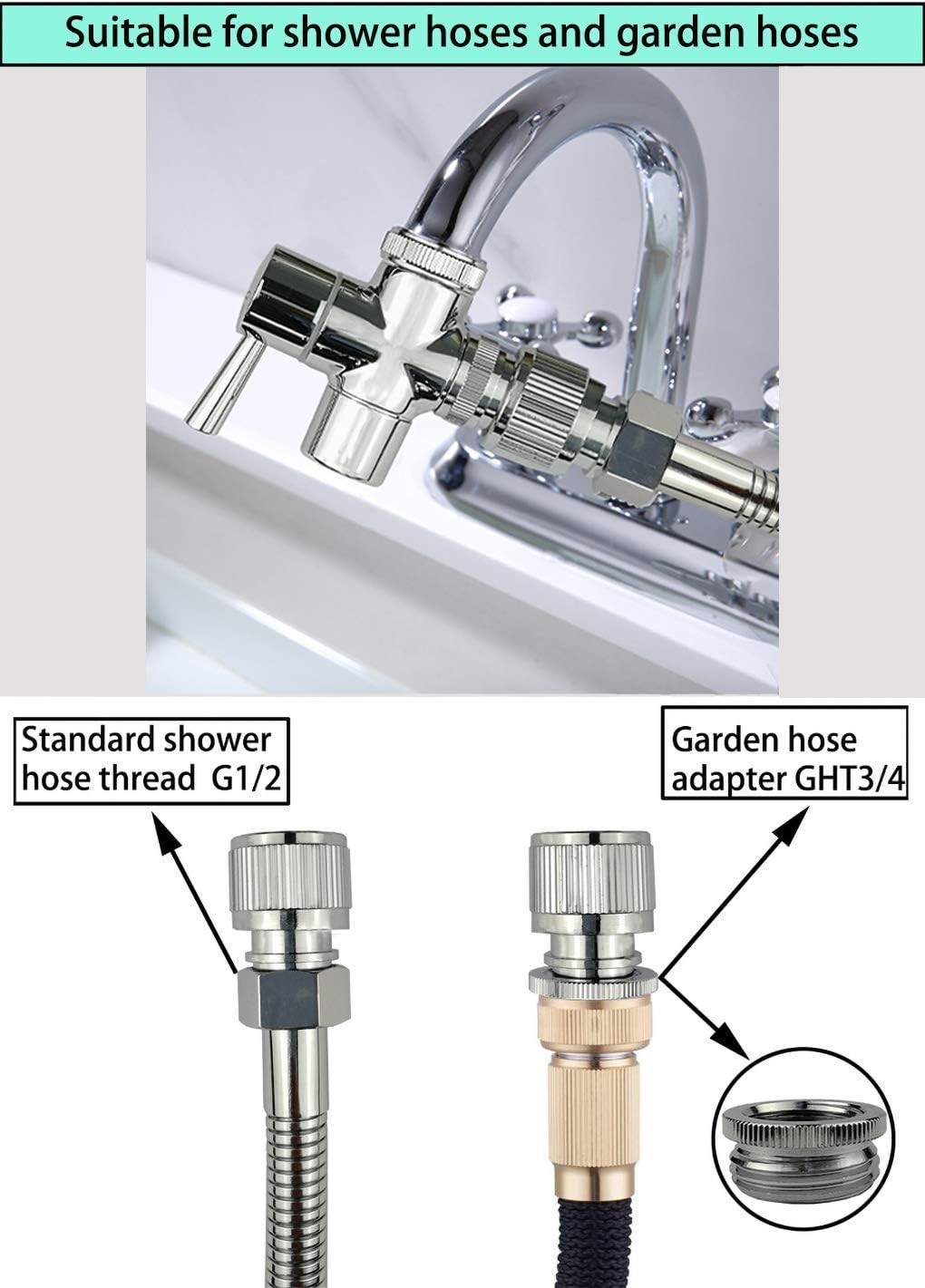 Brass Faucet Diverter Valve with Quick Connection, Faucet Diverter Valve From...