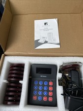 T119 Restaurant 10 Coaster Pagers Guest Wireless Paging Queuing Calling System