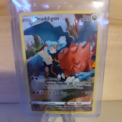 Pokemon Silver Tempest Druddigon Trainer Gallery TG09 Full Art #TG09/TG30