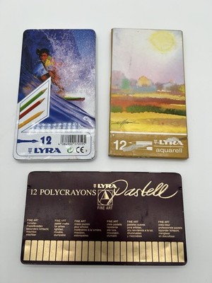 LYRA Polycrayons Set of 12 Pastell Pastels Colored Pencils Watercolor Aquarell