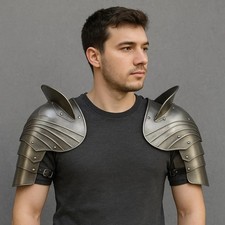 Medieval Steel Shoulder Pauldrons Armor LARP, Cosplay Renaissance Fair Costume