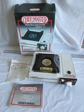 Vintage 1990 Chef Master Mr Bar-B-Q Portable Butane Gas Stove BBQ1000 7000 BTU