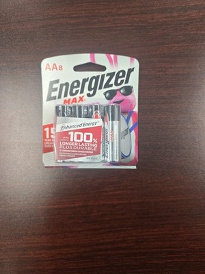 Energizer MAX Alkaline AA Batteries Long Lasting 8 pack EXP 12/2032