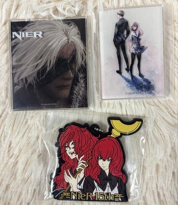 NieR: AutoMata 15th Anniversary Lottery Acryl Panel Rubber Keychain