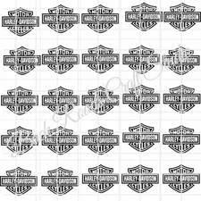 Harley Motorcycles Waterslide Decals Finger Nail, Instructions (set of 50) SS