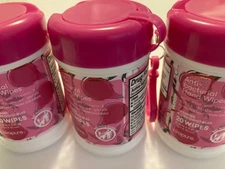 3 Biopure Antibacterial Travel Size Hand Wipes Keychain (Jasmine & Dragonfruit)