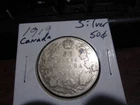 Canada 1919 - 50 Cent half dollar Canadian Coin - 90% Silver
