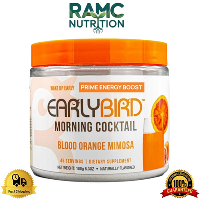 #ad #ad EarlyBird Energy Drink Powder Morning Cocktail Blood Orange 45 Servings $41.30