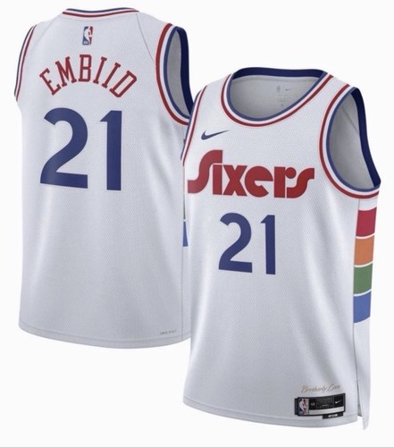 Nike Philadelphia 76ers Joel Embiid 2024-25 City Connect Jersey NWT MSRP $120