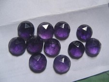 Round Rose Cut Purple Amethyst For Jewelry Making 5mm Gemstone