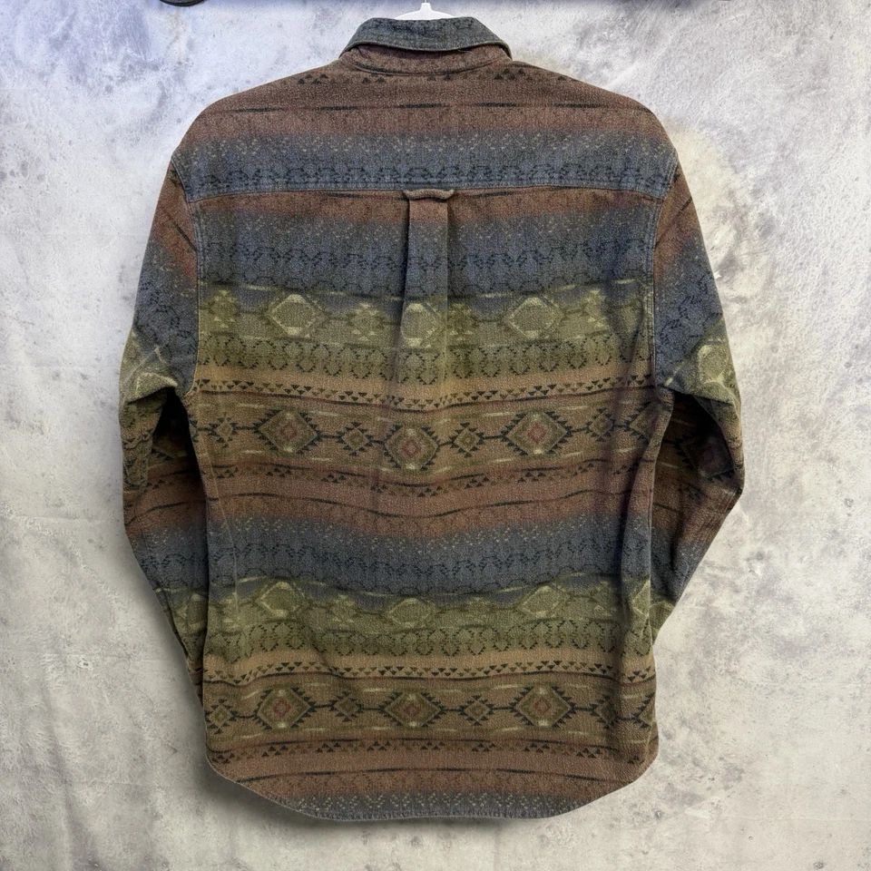 Camisa Abotonada Cabela's para Mujer Franela Azteca Talla M 21x27 Manga Larga Foto 2 de 4