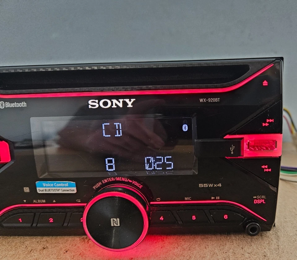 SONY WX-920BT DOUBLE DIN BLUETOOTH CAR RADIO STEREO USB CD PLAYER HEAD UNIT - Image 4 of 4