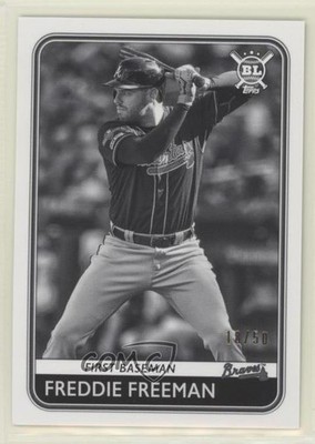 2020 Topps Big League Black & White 18/50 Freddie Freeman #116 03sr