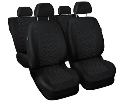 Housses de Sièges Universelles Similicuir Compatibles MERCEDES C W202 W203 NOIR - Photo 1/4