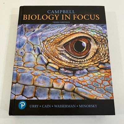 Campbell Biology in Focus 3rd Edition 2020 HC Pearson Urry Cain Wasserman VGC