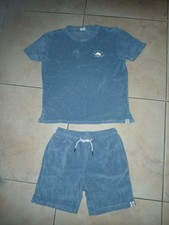 Frottee Anzug Shirt u.Shorts , Gr.146,   Jonas Nielsen, hellblau, 100% Baumwolle