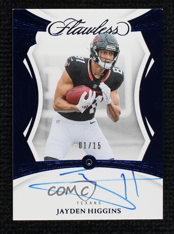 2025 Flawless Rookie Gems Signatures Sapphire 1/15 Jayden Higgins Auto RC 6m7