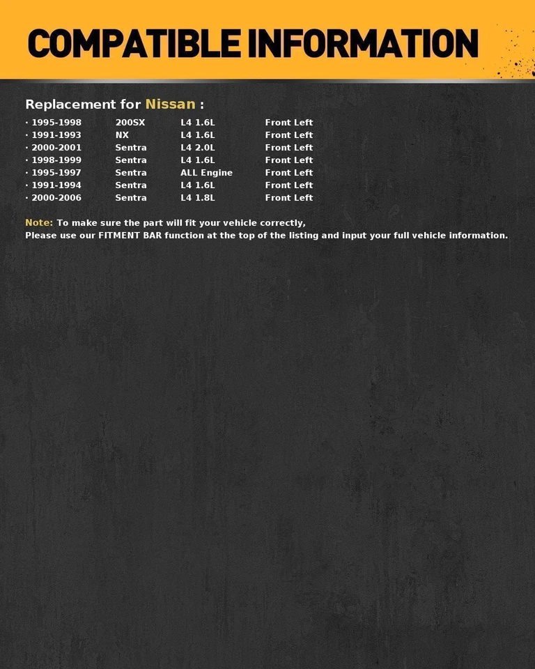 Conjunto de eje delantero CV para Nissan Sentra 1991-1994 1995-1997 2000-2006 666163 Foto 2 de 4