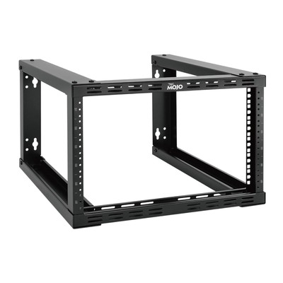 6u Fixed Wall Mount Network Rack 15.8inch Depth Open Frame For Server Data/av/it