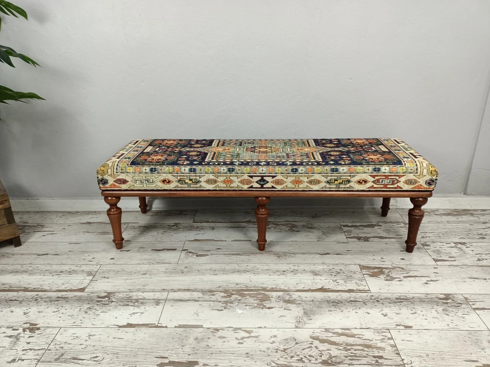 Ottoman bench, Upholstered Bench, Dining Bench, Outdoor Seat, End Of Bed Bench - Image 2 of 4