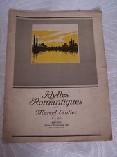 Vintage Sheet music - Idylles Romantique by Marcel Lantier