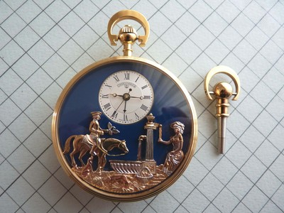 REUGE OROLOGIO DA TASCA SVEGLIA CON CARILLON E DUE AUTOMI | eBay