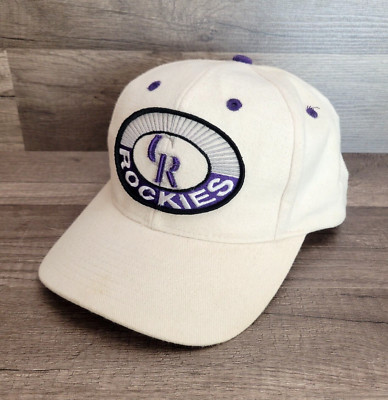 VTG Rare Drew Pearson Colorado Rockies White Snapback Sample Hat Cap Unisex Adul