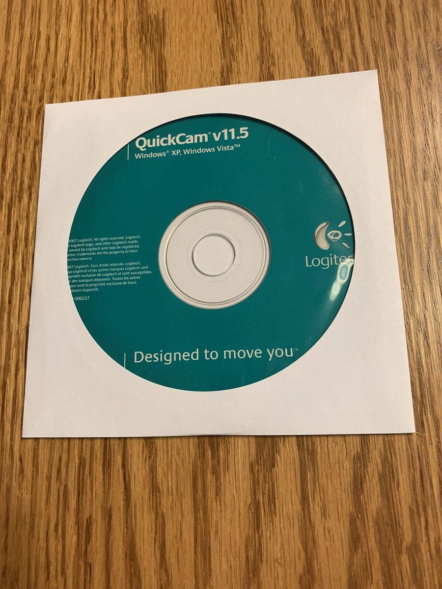 Logitech QuickCam for Windows Vista XP PC CD-ROM Computer